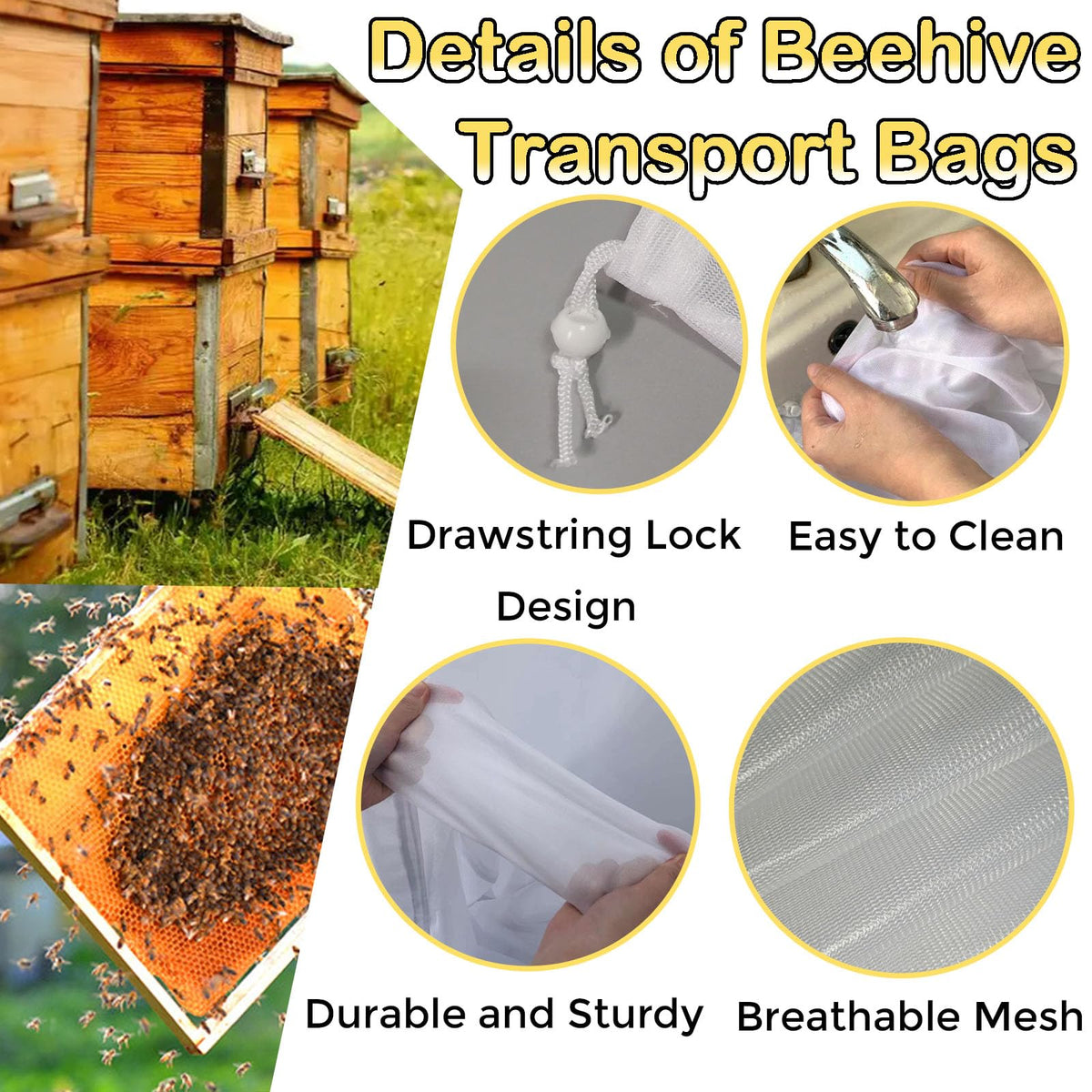 NIZEFEI transport bag highlights breathable mesh for airflow during transit.