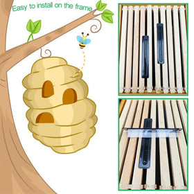 NIZEFEI Beetle Blaster inside a beehive showing slot design