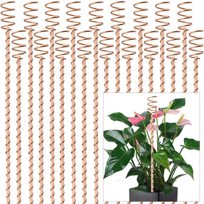 NizHome 18-pack electroculture stakes with copper antennas boosting plant growth.