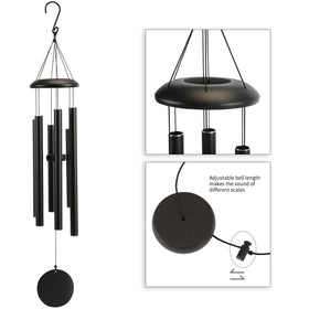Njeury 40-inch wind chime tube closeup showing precision tuning and craft.