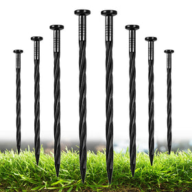 Nlcoek 8-inch plastic edging stake securing paver borders.