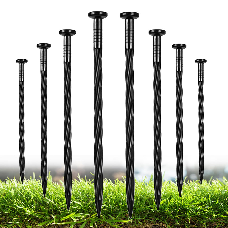 Nlcoek 8-inch plastic edging stake securing paver borders.