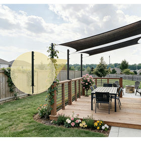 NlkeWbly outdoor garden or patio use demonstrates versatile shade solution.