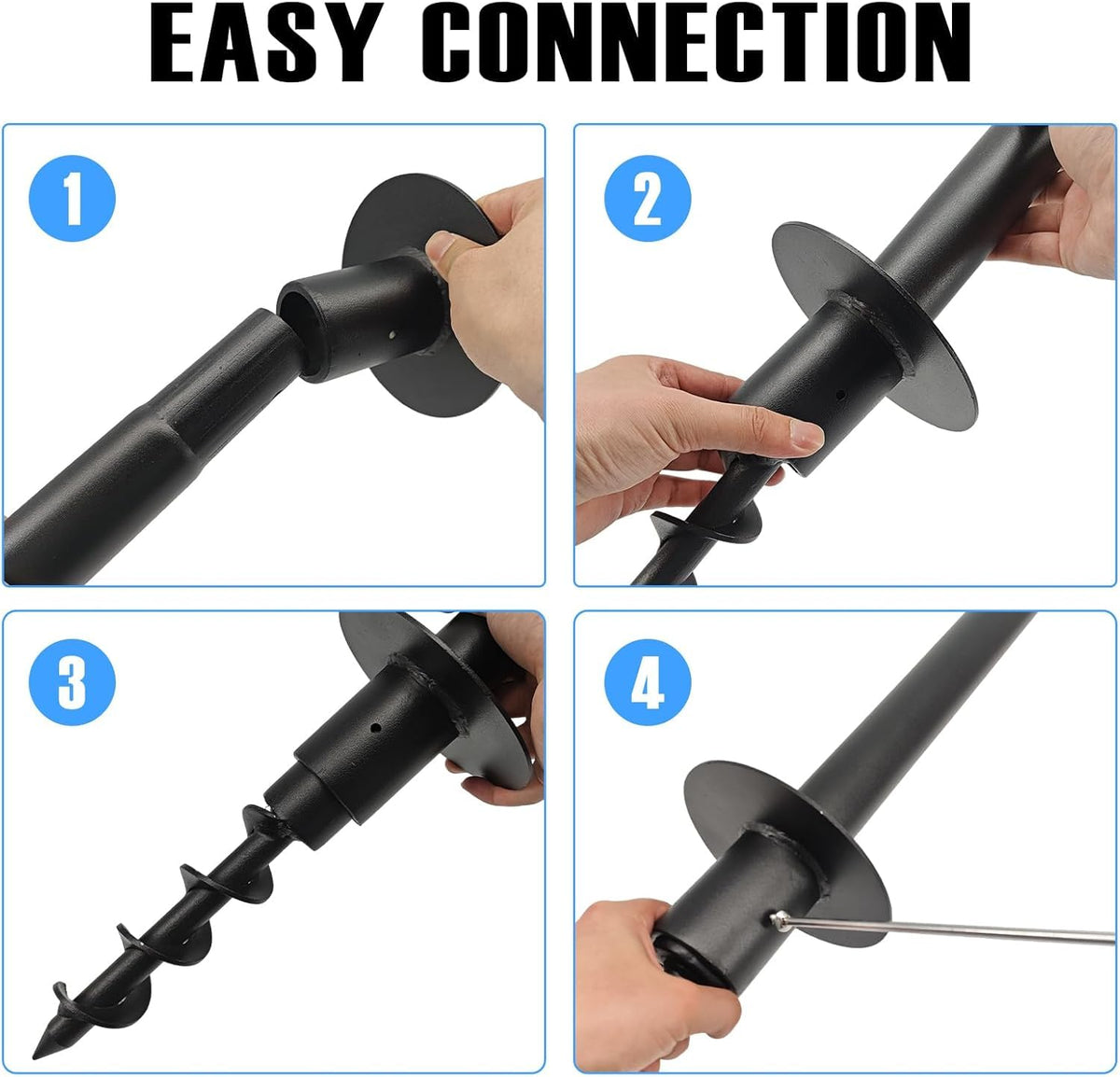 NlkeWbly unique large-small head connection maintains sturdy pipe joints.