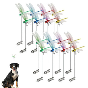 NLWF dragonfly clip decor for garden on fence, weatherproof and durable