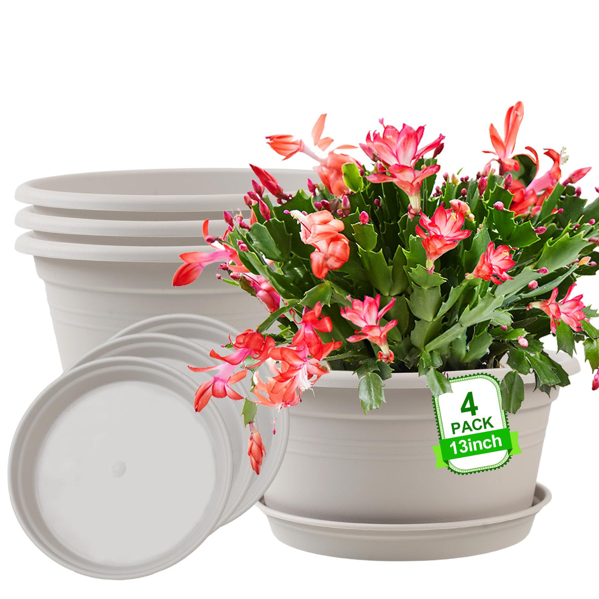 NNARRE large 13-inch pot with rolled rim for easy lifting and movement.
