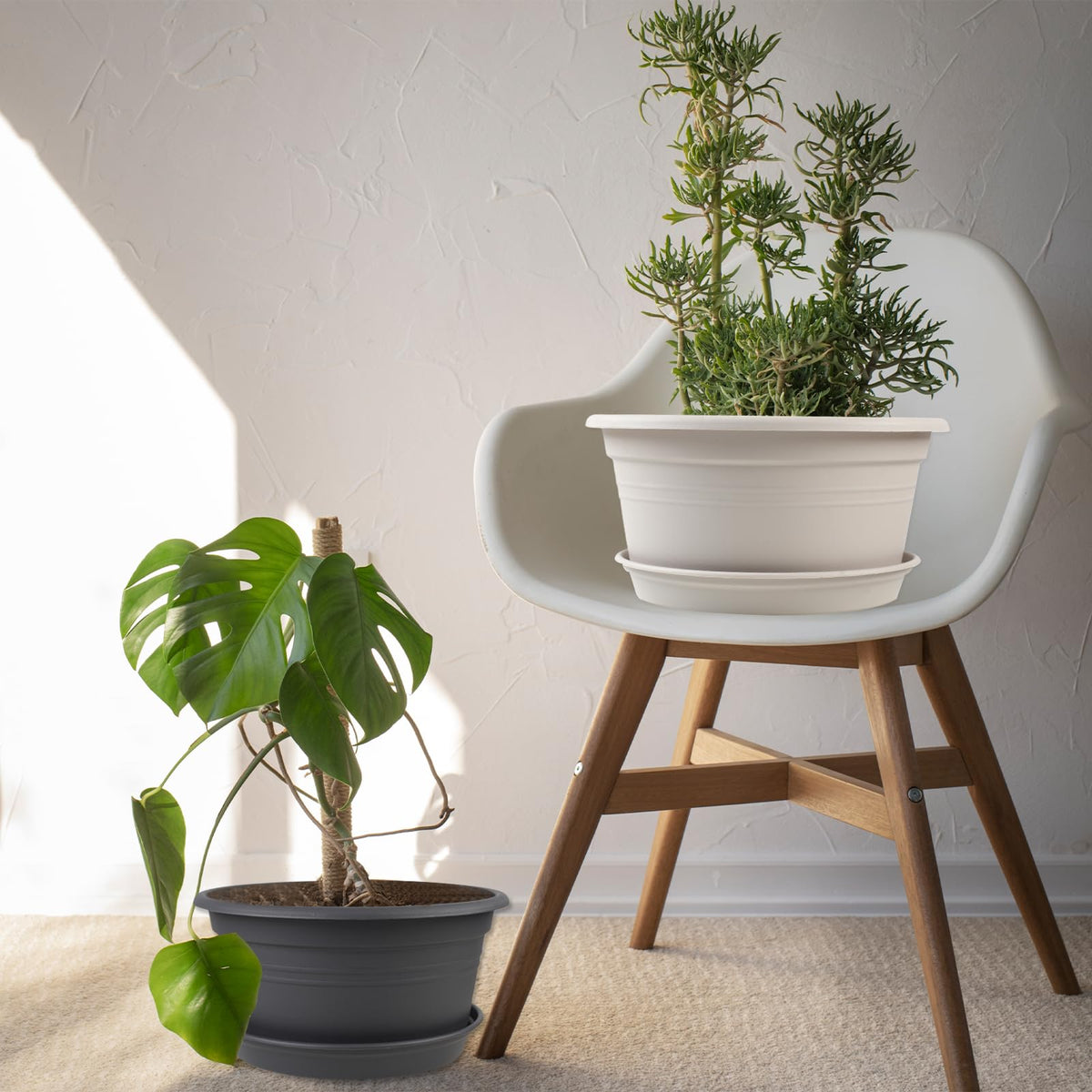 NNARRE outdoor-friendly planters suit gardens, foyers, or terraces with sturdy design.