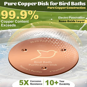 NNG bird bath copper disk 0.6mm thickness for lightweight, durable water treatment