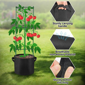 NNG heavy-duty plastic uprights ensure stability against wind.