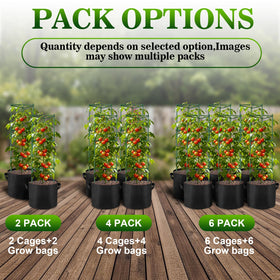 NNG height-adjustable tomato cage adapts as plants grow for continuous support.