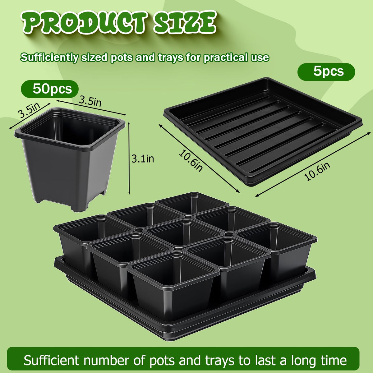 NNG seed starting trays provide organized space for indoor germination