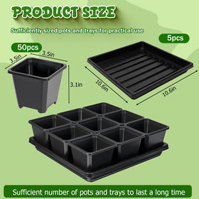 NNG seed starting trays provide organized space for indoor germination