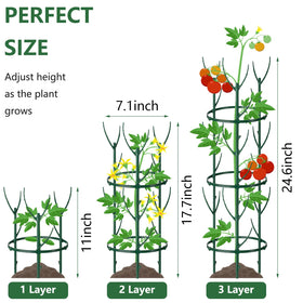 NNIANXING ABS plastic stakes withstand harsh weather while supporting blooms.