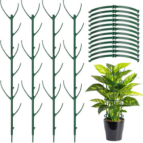 NNIANXING plant stake stackable tower enables adjustable height for tall plants.