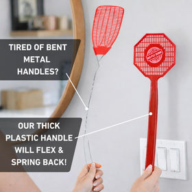 No Fly Zone built-in hanging hole simplifies storage when not in use.