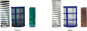 No More Green Technologies ionizer cleaning kit: basket cleaner for efficient filtration and upkeep.