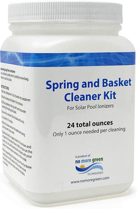 No More Green Technologies solar pool ionizer cleaning kit: spring cleaner for quick maintenance.