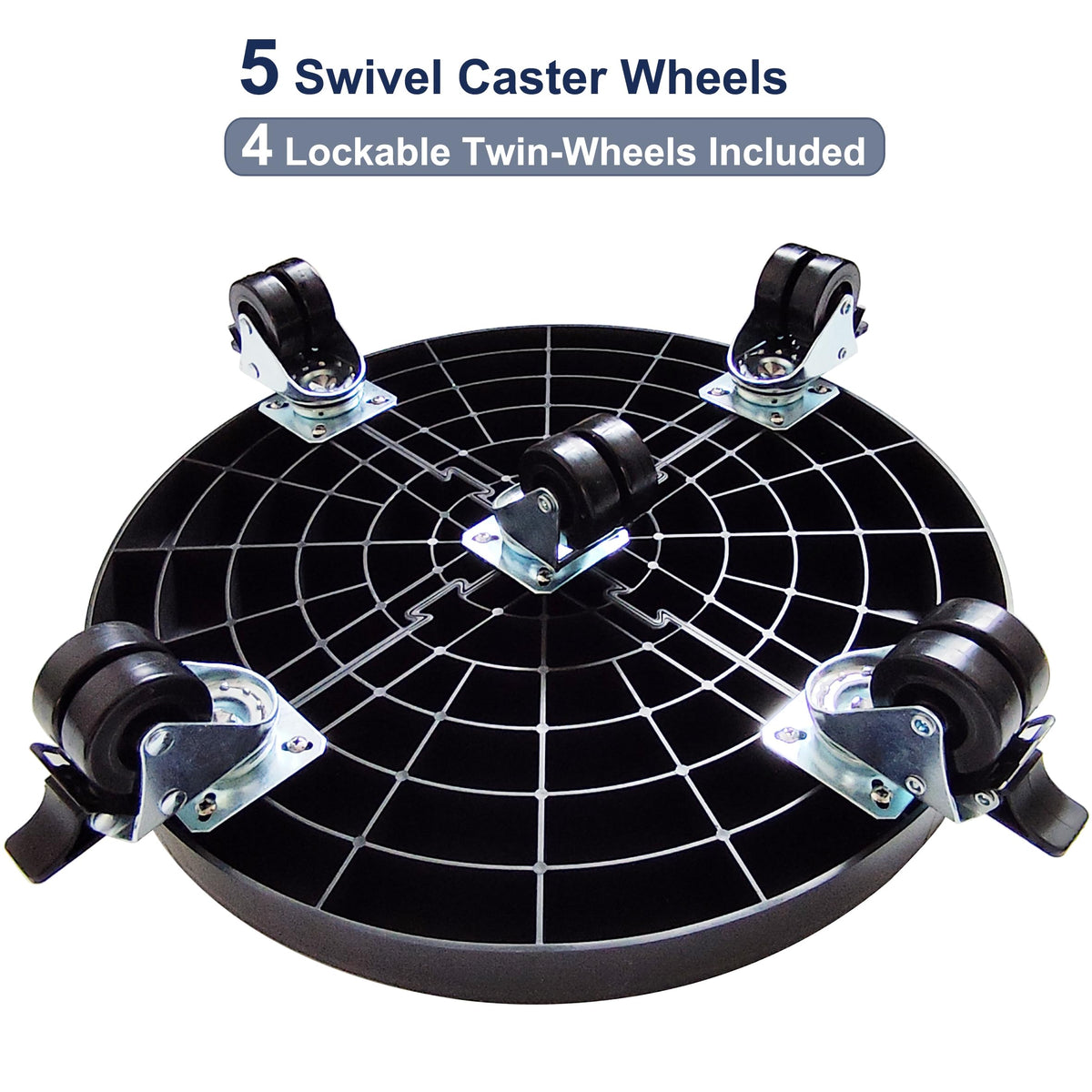 NOAMOO wheels system provides stable support on various surfaces.