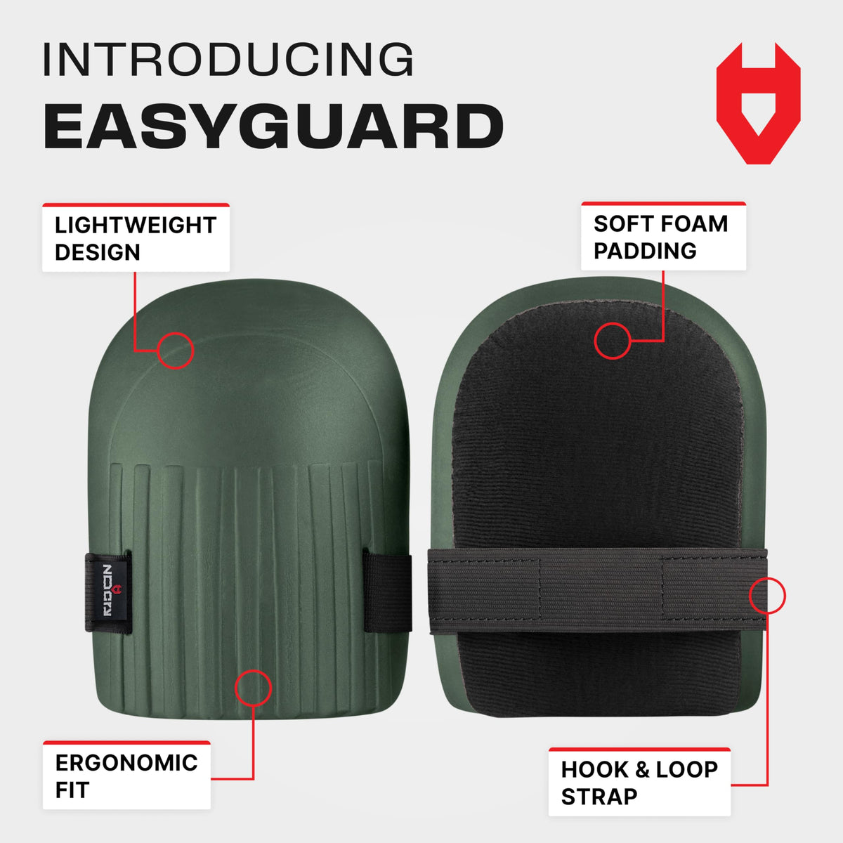 NoCry knee pads with adjustable straps stay secure without pinching during long tasks.