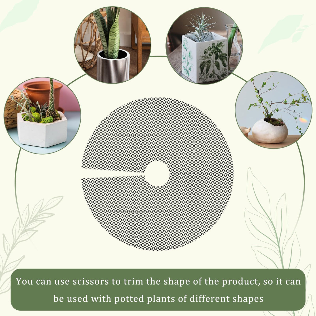 NODMIPNS animal and baby digging protection for soil in pots