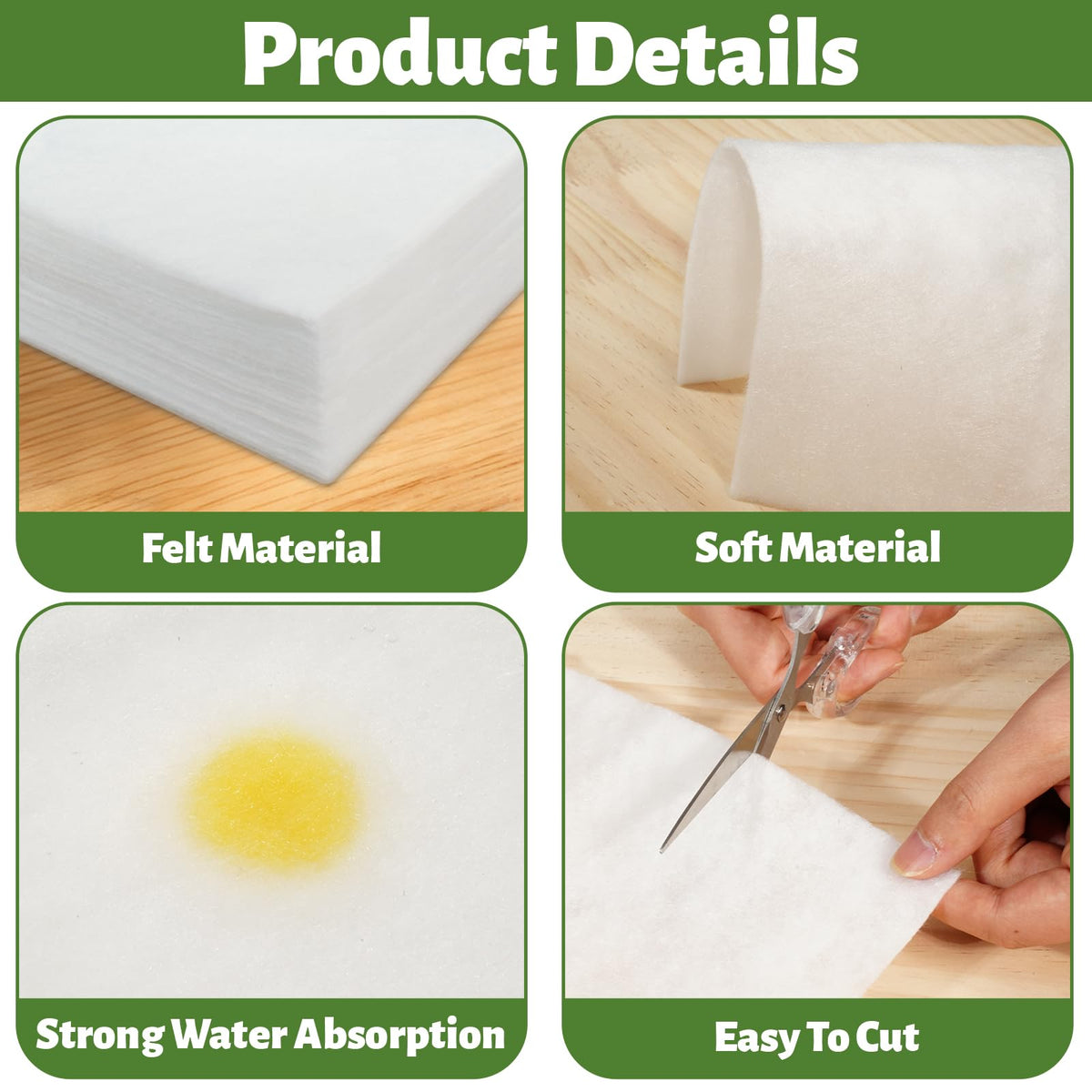 Dual-layer design supports moisture retention and drainage for baskets.