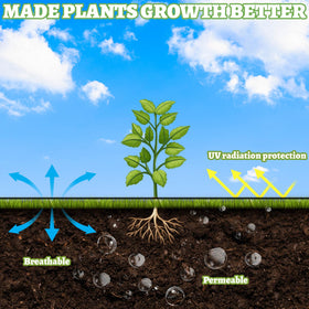 NODMIPNS durable weed-control mat lasts seasons while blocking sunlight.