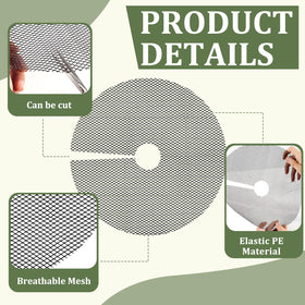NODMIPNS easy install plant cover grid shown on a pot