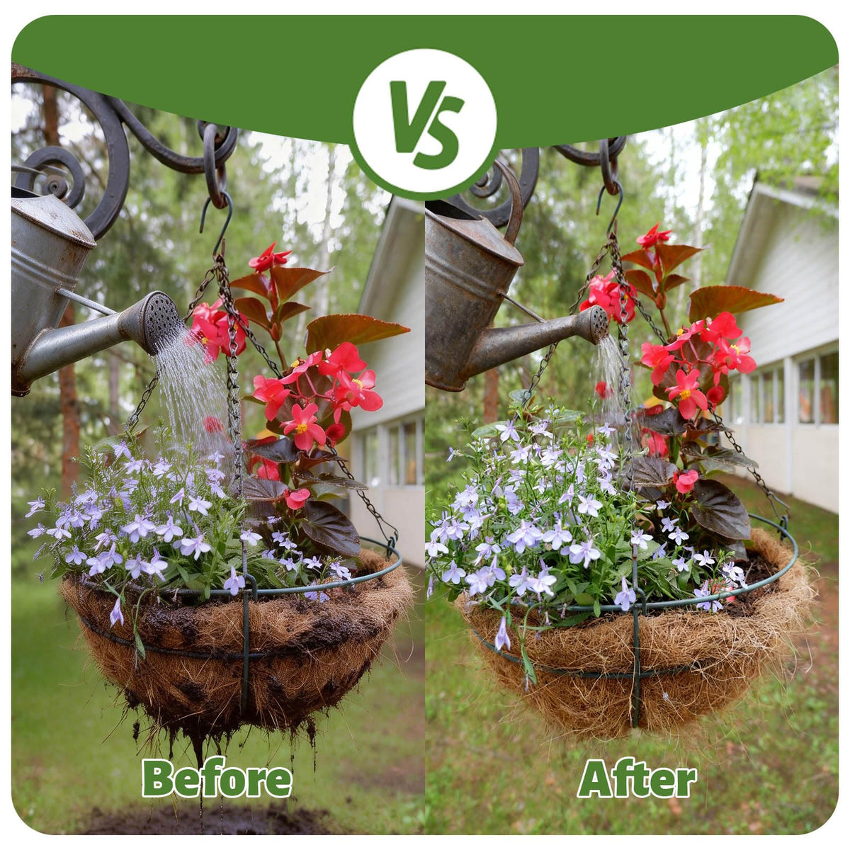 Dense fabric keeps soil contained, reducing patio mess.