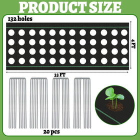 NODMIPNS pre-punched planting holes prevent guesswork during transplanting.