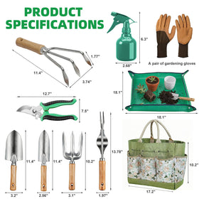 NOEAIKE heavy-duty trowel with polished stainless steel for durable planting in damp soil.