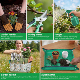 NOEAIKE weeder tool helps remove weeds without bending.