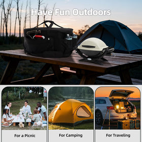 NOELIFE grill bag ideal for camping and backyard BBQ setups