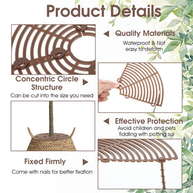 Nogeqi outdoor use for garden pots with rain and sun exposure.