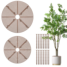 Nogeqi large 11-8 inch plant cover protecting pots from pets during watering.