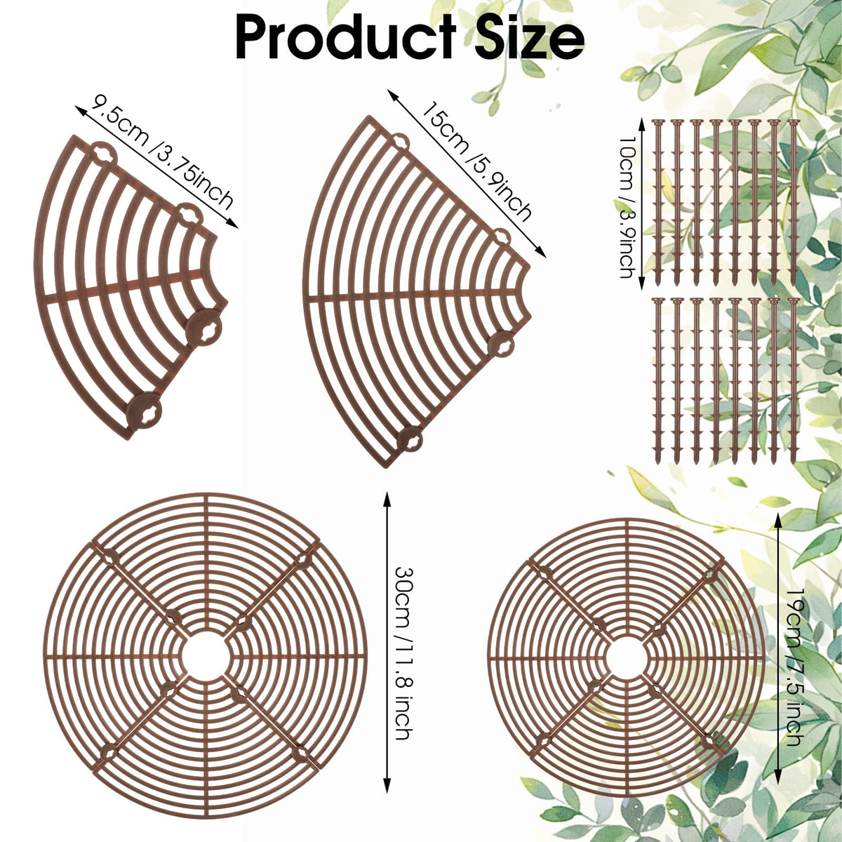 Nogeqi small 7-5 inch plant cover keeps soil intact in compact pots.