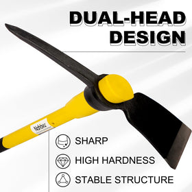 Nohovu pickaxe dual-head design demonstrated for versatility