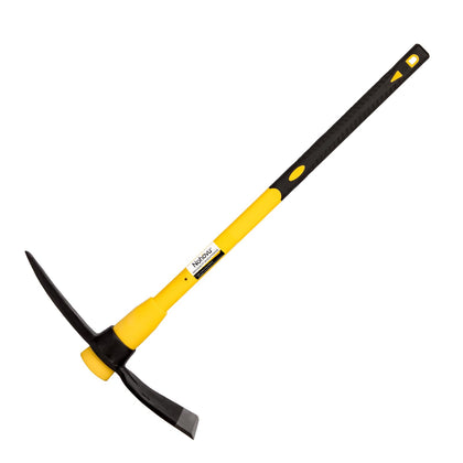 Nohovu pickaxe head close-up showing forged steel for durability