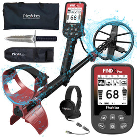 Nokta Findx Pro front view with LCD for precise target reading in any terrain