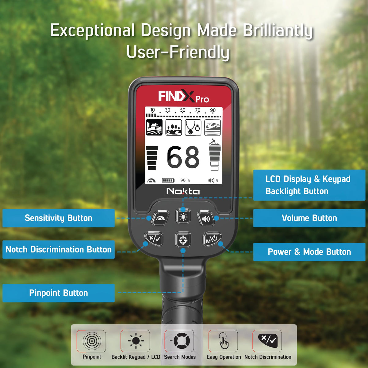 Nokta Findx Pro premium digger tool aids precise soil work