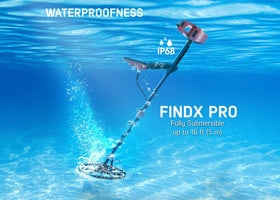 Nokta Findx Pro waterproof body enables exploration in wet ground and streams