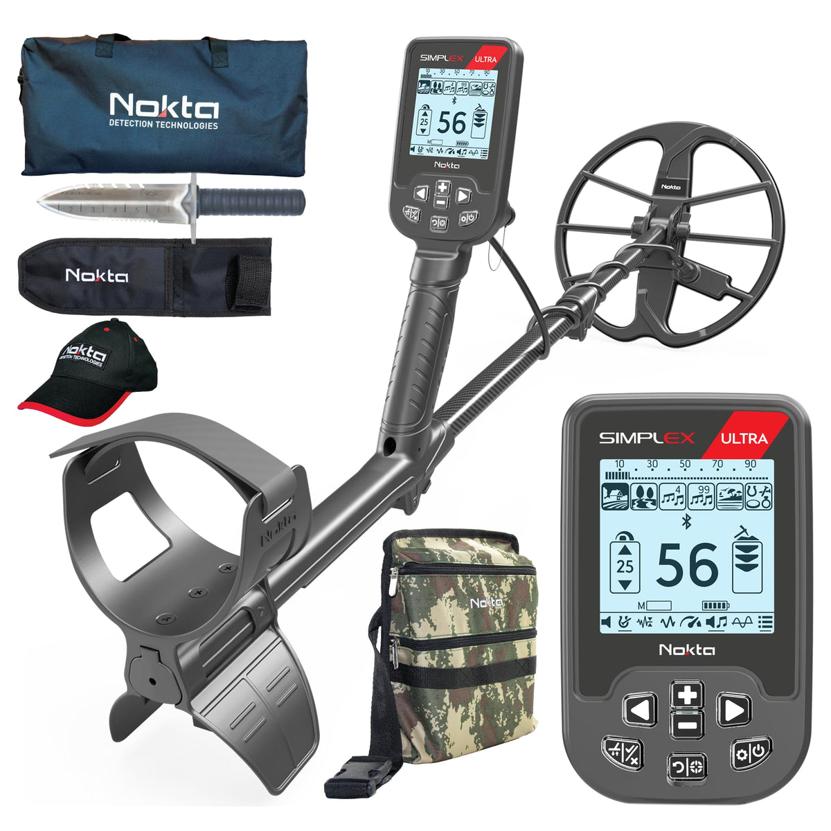 Nokta Simplex Ultra detector with clear display for easy target reading in any condition