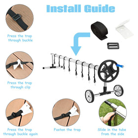 Nollapo adhesive nylon straps and tabs enable quick attachment