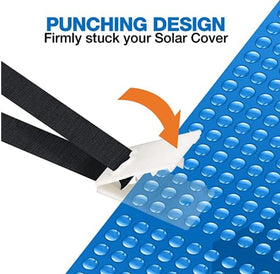 Nollapo durable buckles provide tight, lasting connections for wide covers