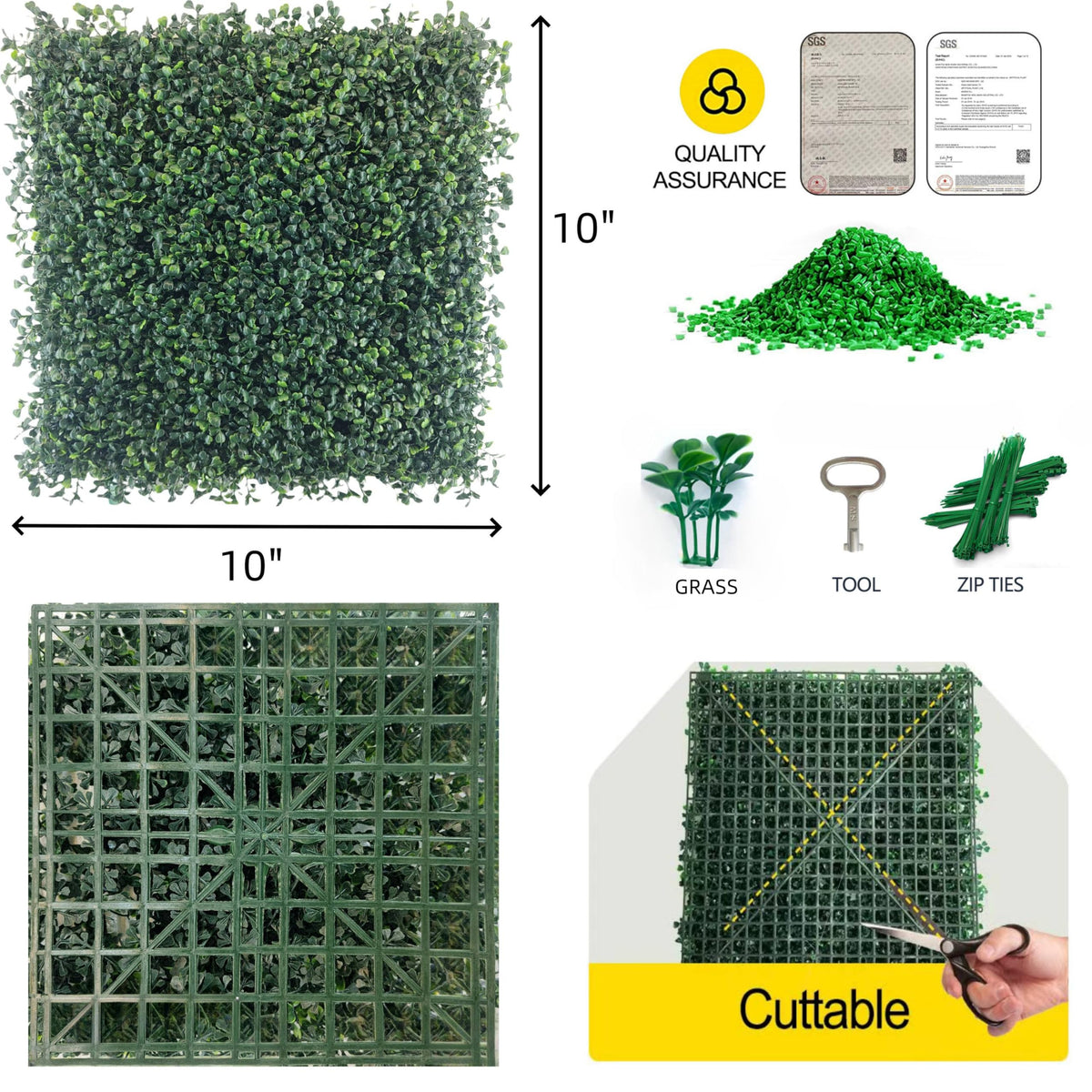 Nolruo greenery wall decor showcasing a privacy screen for patios