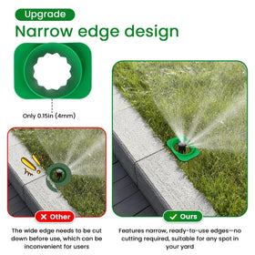 Nomanak donut guard fits most sprinklers, enabling quick protection