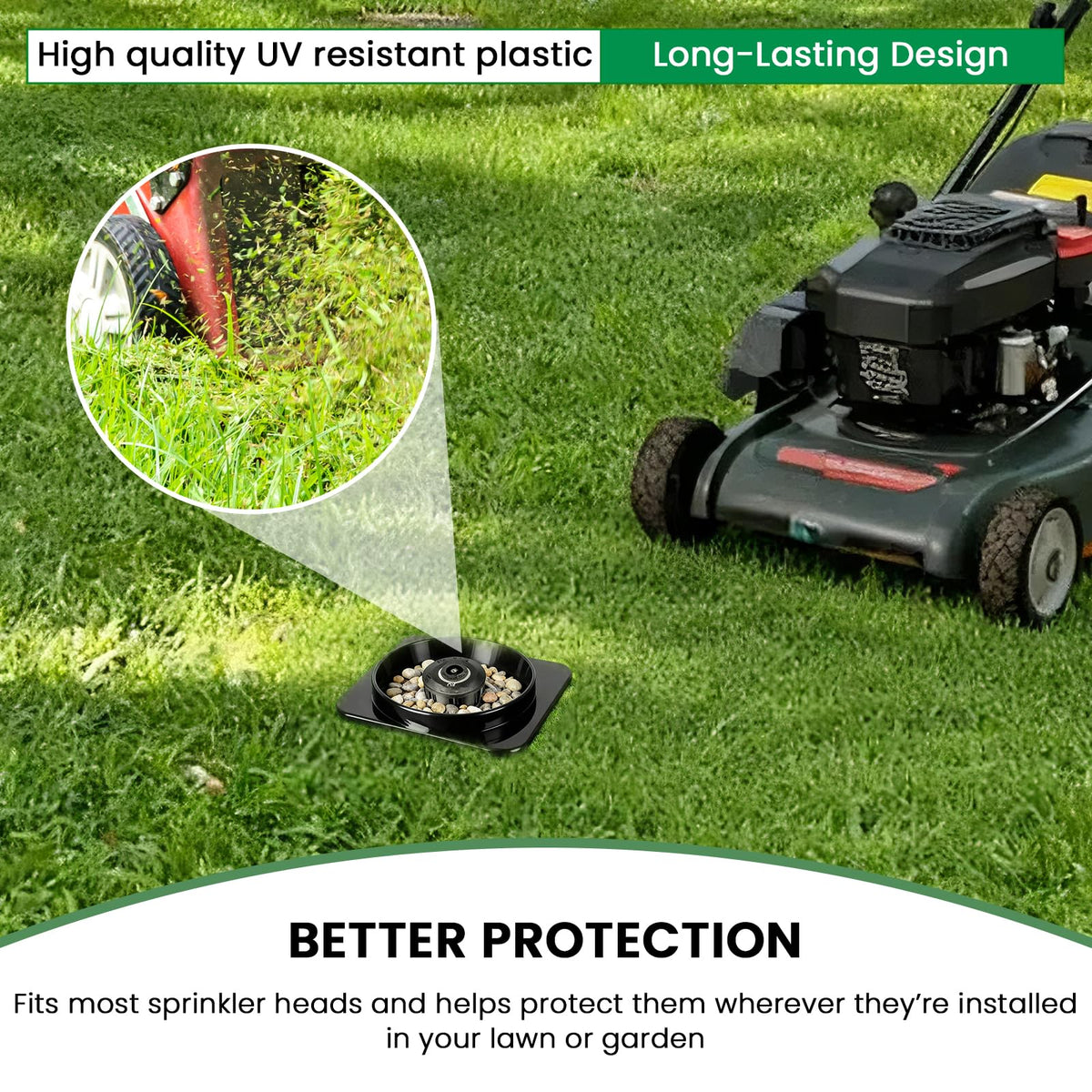 Nomanak protector fits most standard sprinkler heads for easy compatibility.
