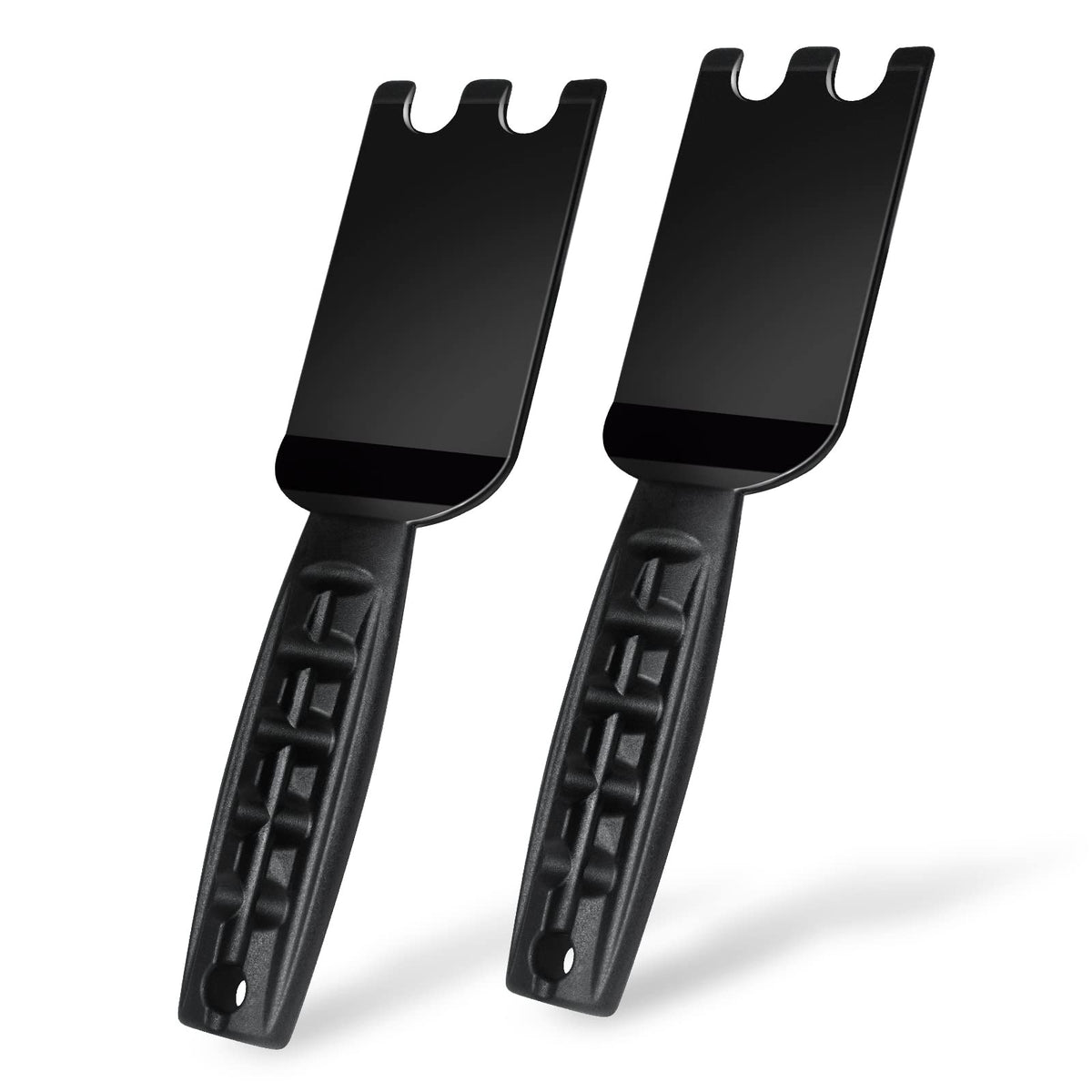 Nomiou 2-pack spatula scraper fits George Foreman grooves for precise flipping