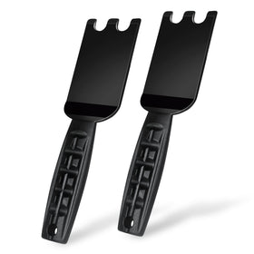 Nomiou 2-pack spatula scraper fits George Foreman grooves for precise flipping