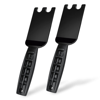 Nomiou 2-pack spatula scraper fits George Foreman grooves for precise flipping