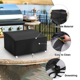 Windproof rope and adjustable bottom ensure secure fit on portable grills.